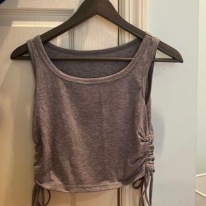 gray tank top with ruffled sides from SHEIN